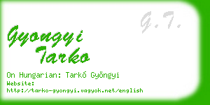 gyongyi tarko business card