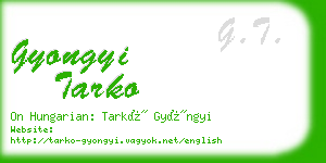 gyongyi tarko business card